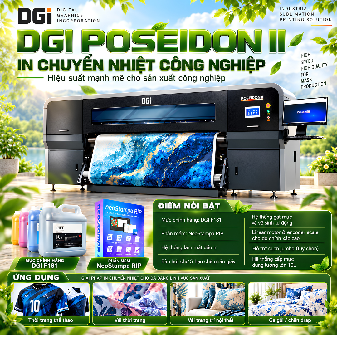 Máy in chuyển nhiệt công nghiệp DGI POSEIDON II
