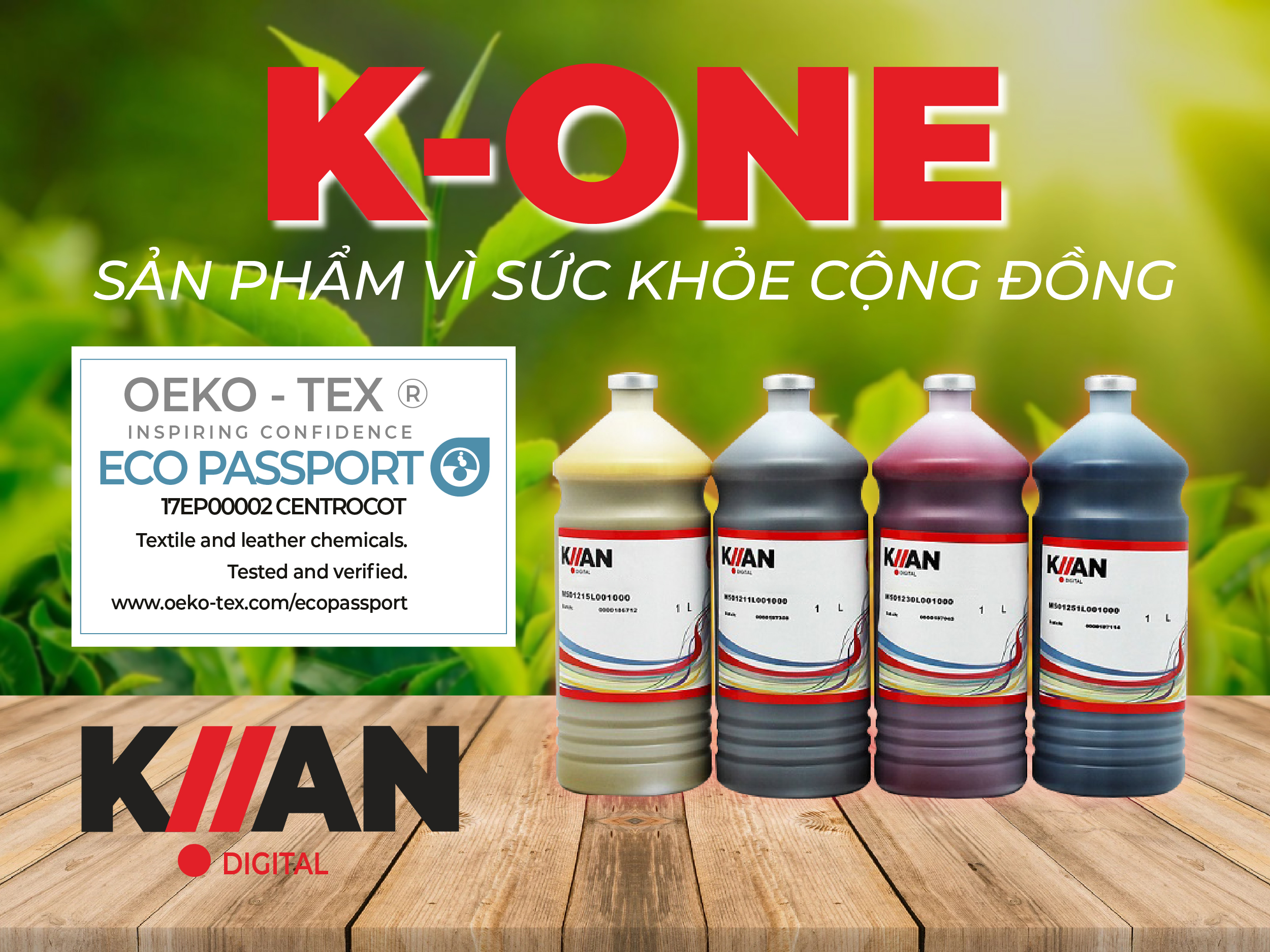 AN TÂM SỬ DỤNG MỰC IN CHUYỂN NHIỆT KIIAN VỚI CHỨNG NHẬN AN TOÀN CỦA OEKO-TEX